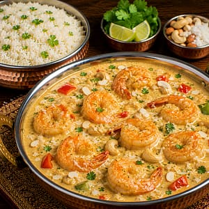 Jheenga Shai Korma-süß